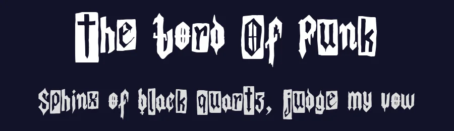 The Lord Of Punk by Woodcutter — Decorative Font — thumbnail 2