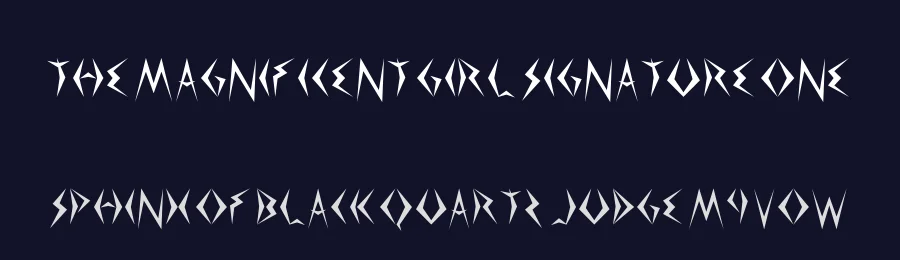 The Magnificent Girl Signature One by JK Typeface — Blackletter Font — thumbnail 2