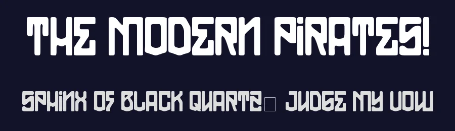 The Modern Pirates! by Izallazi — Decorative Font — thumbnail 2