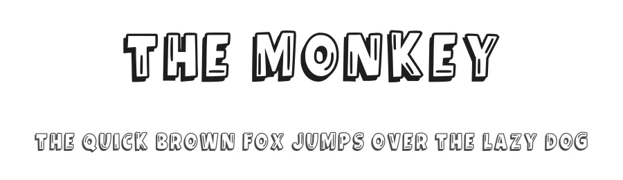 The Monkey by Novita Maria — Decorative Font