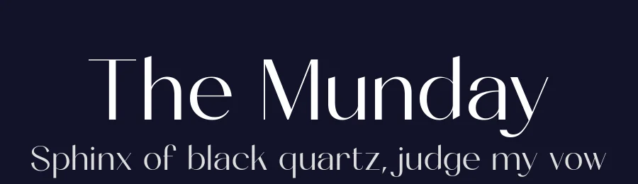 The Munday by Alit Design — Sans Serif Font — thumbnail 2