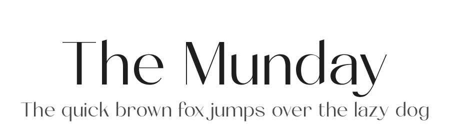 The Munday by Alit Design — Sans Serif Font