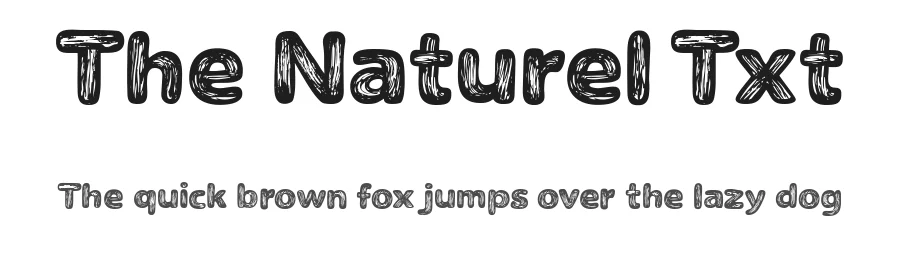 The Naturel Txt by cove703 — Decorative Font