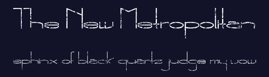 The New Metropolitan by The Original 19 — Decorative Font — thumbnail 2