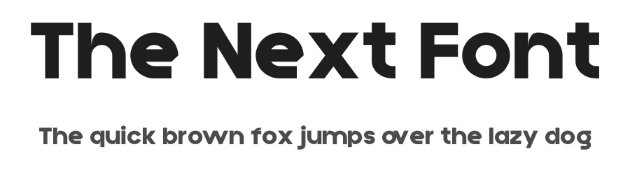 The Next Font
