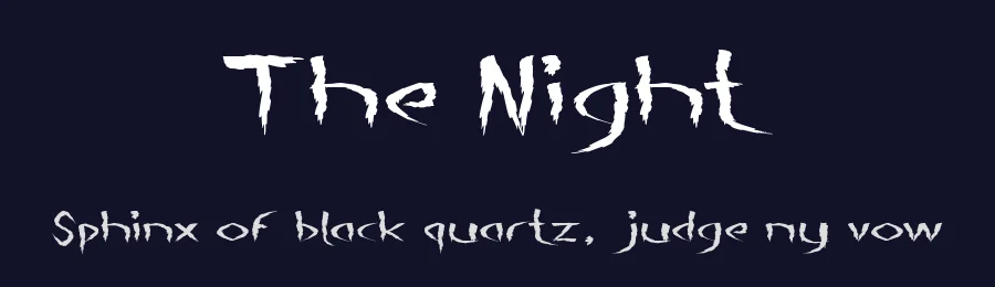 The Night by weknow — Decorative Font — thumbnail 2