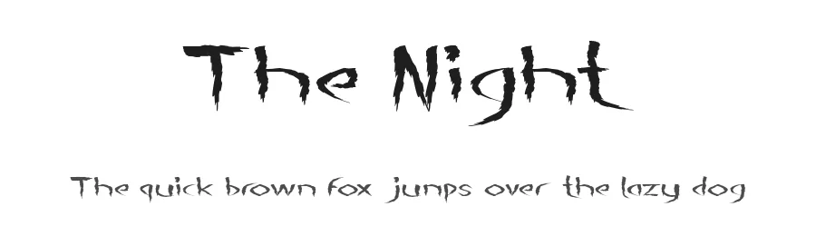 The Night by weknow — Decorative Font