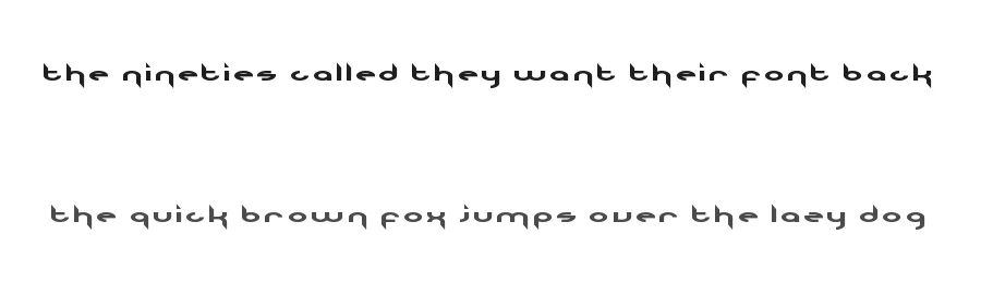 The Nineties Called They Want Their Font Back by Chequered Ink β Decorative Font