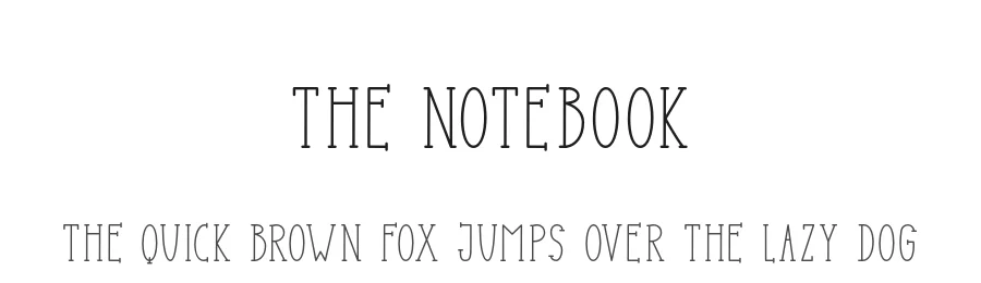 The Notebook