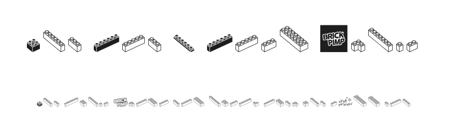The One & Only Brick by Brick Pimp — Dingbats Font