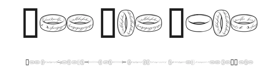 The One Ring by Gaut Fonts β Dingbats Font