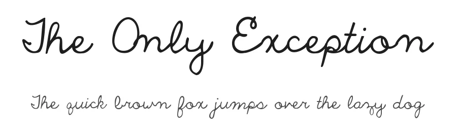 The Only Exception