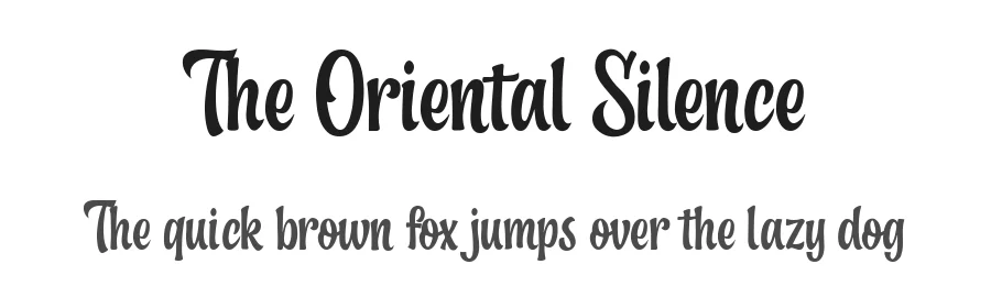 The Oriental Silence