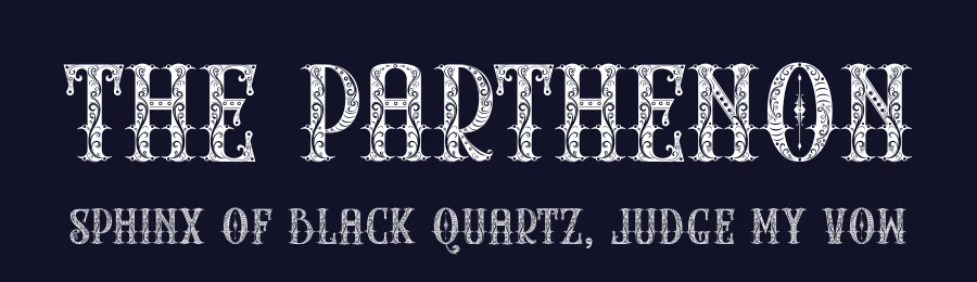 The Parthenon by Ibram Syah — Decorative Font — thumbnail 2