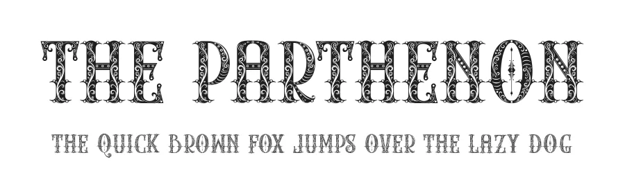 The Parthenon by Ibram Syah — Decorative Font