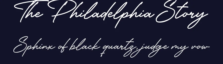 The Philadelphia Story by Cat.B — Script Handwritten Font — thumbnail 2