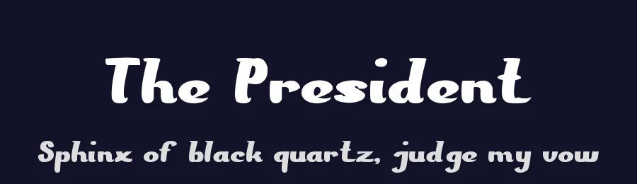 The President by weknow — Decorative Font — thumbnail 2
