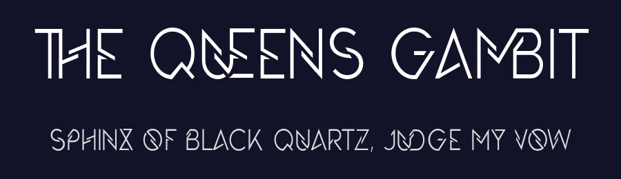 The Queens Gambit by 177Studio — Decorative Font — thumbnail 2