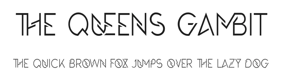 The Queens Gambit by 177Studio — Decorative Font