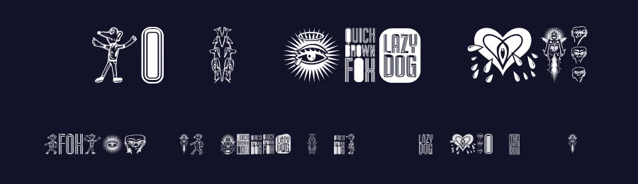 The Quick Dog by Vladimir Nikolic — Dingbats Font — thumbnail 2