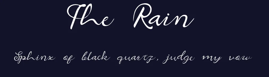 The Rain by Ameerazan Studio — Script Handwritten Font — thumbnail 2