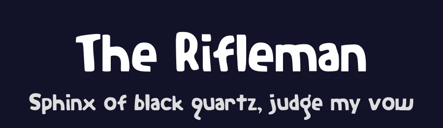 The Rifleman by Iconian Fonts — Decorative Font — thumbnail 2