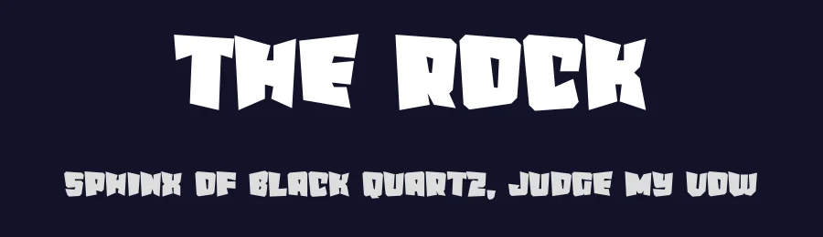 The Rock by Erik Studio — Decorative Font — thumbnail 2