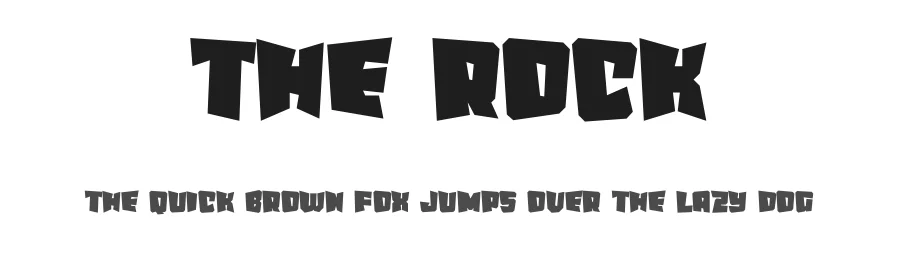 The Rock by Erik Studio — Decorative Font