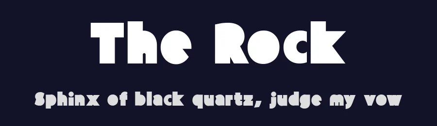 The Rock by Luthypia — Decorative Font — thumbnail 2