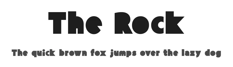 The Rock by Luthypia — Decorative Font