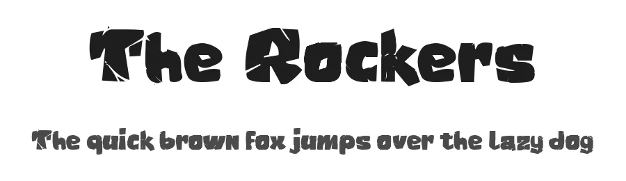 The Rockers by BlackFridayFont FMF β Decorative Font