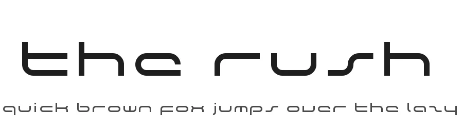 The Rush by Piratype โ Display Font