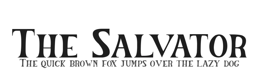 The Salvator by DM Letter Studio - Dimas Prasetyo — Sans Serif Font