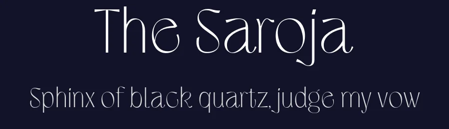 The Saroja by Jolicia Type Foundry — Sans Serif Font — thumbnail 2