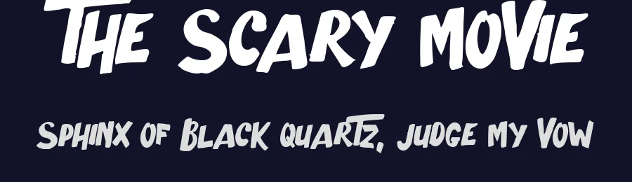 The Scary Movie by Octotype  | Thomas Boucherie — Decorative Font — thumbnail 2