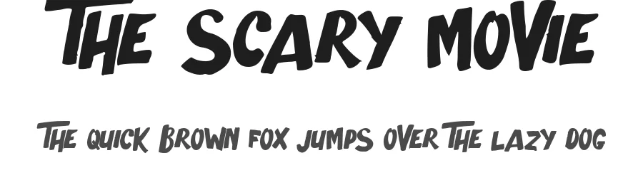 The Scary Movie by Octotype  | Thomas Boucherie — Decorative Font