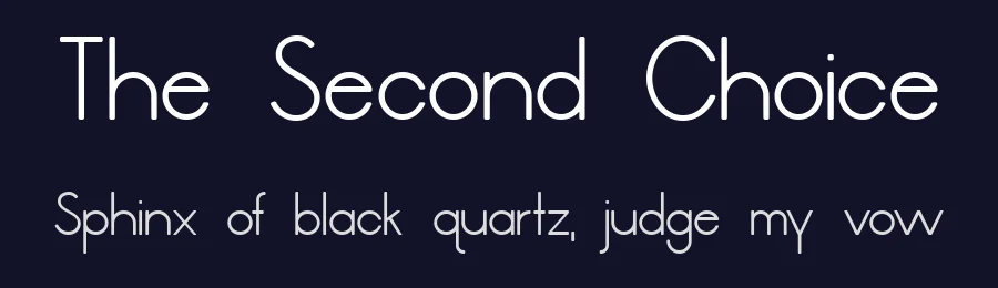 The Second Choice by Julia Holdnack — Sans Serif Font — thumbnail 2