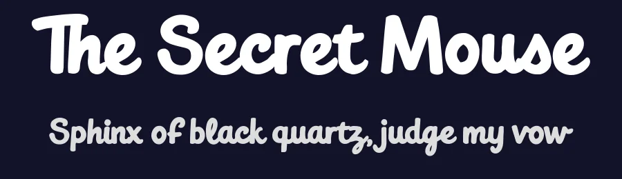 The Secret Mouse by BlackFridayFont FMF — Script Handwritten Font — thumbnail 2
