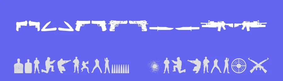 The Shooter by Iconian Fonts — Dingbats Font — thumbnail 3