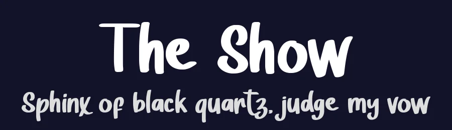 The Show by Alif Ryan Zulfikar — Decorative Font — thumbnail 2