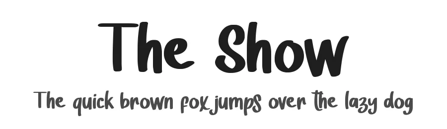The Show by Alif Ryan Zulfikar — Decorative Font