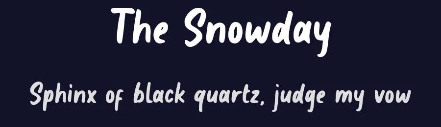 The Snowday by Sronstudio — Script Handwritten Font — thumbnail 2