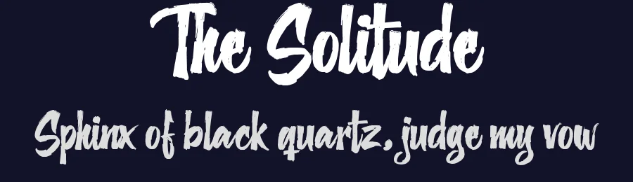 The Solitude by Octotype  | Thomas Boucherie — Decorative Font — thumbnail 2