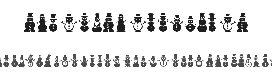 The South Snowman St by Southype β Dingbats Font