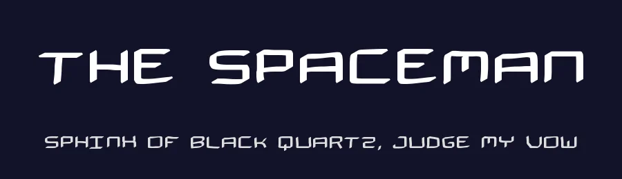 The Spaceman by Geronimo Font Studios — Decorative Font — thumbnail 2