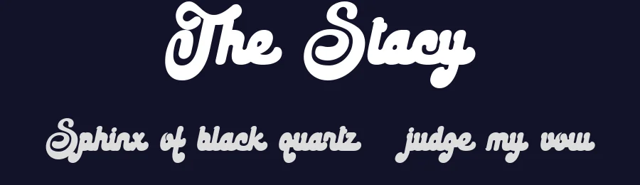 The Stacy by BlackLotus — Decorative Font — thumbnail 2