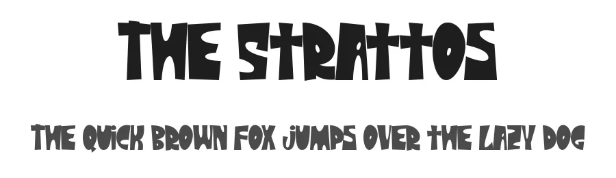 The Strattos by madeDeduk β Decorative Font
