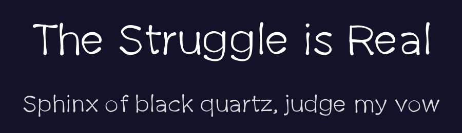 The Struggle is Real by BessAsher Rebel — Script Handwritten Font — thumbnail 2