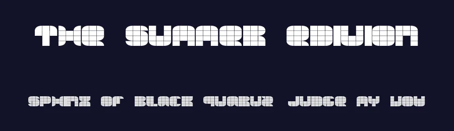 The Summer Edition by Xpaider — Display Font — thumbnail 2