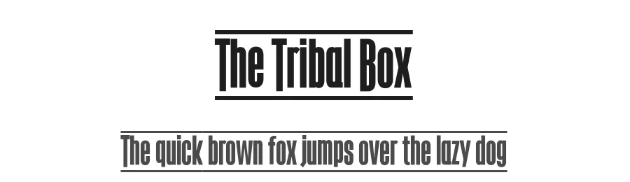 The Tribal Box by deFharo — Decorative Font